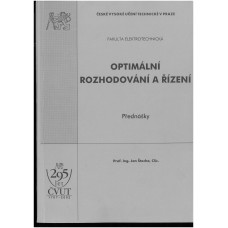 Optimální rozhodování a řízení - Přednášky