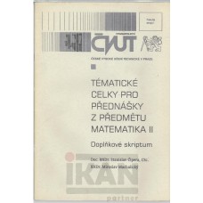 Tématické celky pro přednášky z předmětu matematika II